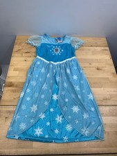 Disney Princess Frozen Elsa Nightgown Girls M Blue 12705