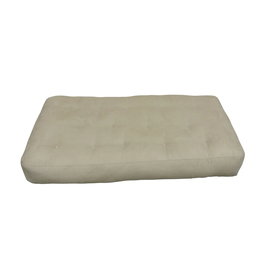 9" ComfortCoil Chair Tan Microfiber Futon Mattress Tan Chair - Imagem 4 de 4