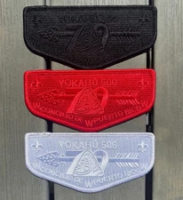 Yokahú Lodge 506 70th Anniversary OA Flap Set of 3 Concilio De Puerto Rico