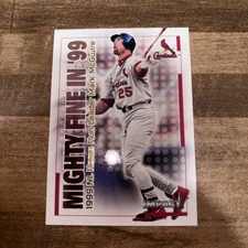 2000 Skybox Impact Mighty Fine In 99 Mark McGwire # 32 F51