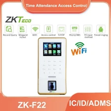 ZKTeco F22 WIFI TCP/IP Biometric Fingerprint Time Attendance Access Control
