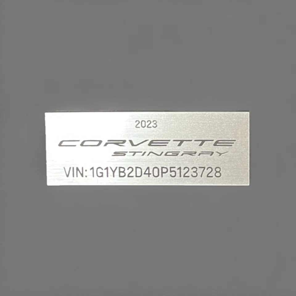 CORVETTE STINGRAY 2023 C8 OEM Speed Shape Model W/VIN Accelerate  W/ Box - Blue - Image 4 of 4