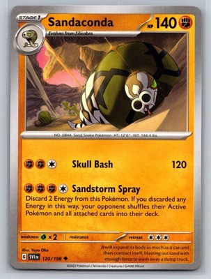 Sandaconda 120/198 Pokemon TCG Scarlet and Violet Fighting Stage 1