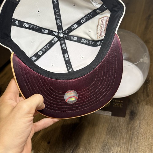 Hat Club Arizona Diamondbacks New Era Cap 7 3/4 Pink Rose Gold Velvet 59Fifty - Picture 3 of 6