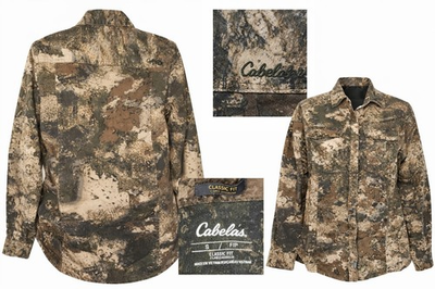 #ad Cabela#x27;s Camouflage Button Up Shirt Classic Fit Hunting Camo Mens S $17.99