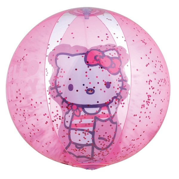 Happy People - Strandball - Hello Kitty Mit 3D Motivfigur (29Cm) Wasserball Ball-image