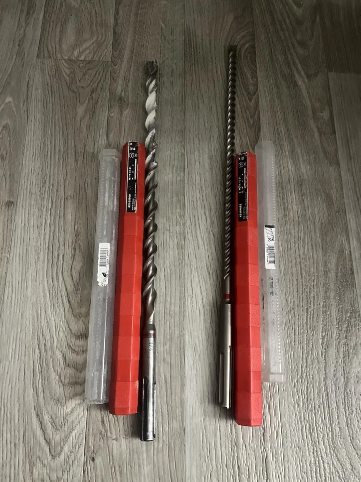 Hilti TE-YX SDS-Max Hammer Drill Bit Lot 3/4” & 1/2” x 21” #2165900 #2184682 - Image 2 of 4