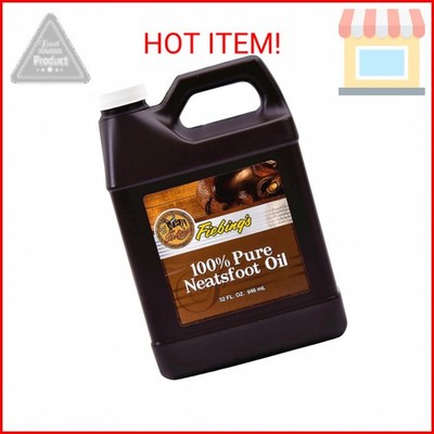Fiebing's 100% Pure Neatsfoot Oil 32oz - Natural Leather Preservative - Great fo