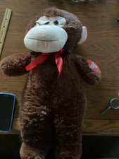 Kids Stuff Sitting Plush Monkey New App 24 Inches Long