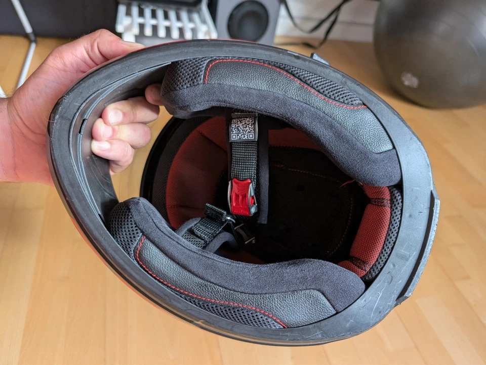 Nolan N60-6 Lancer Integralhelm Matt Schwarz Rot L Motorradhelm  - Bild 4 von 4