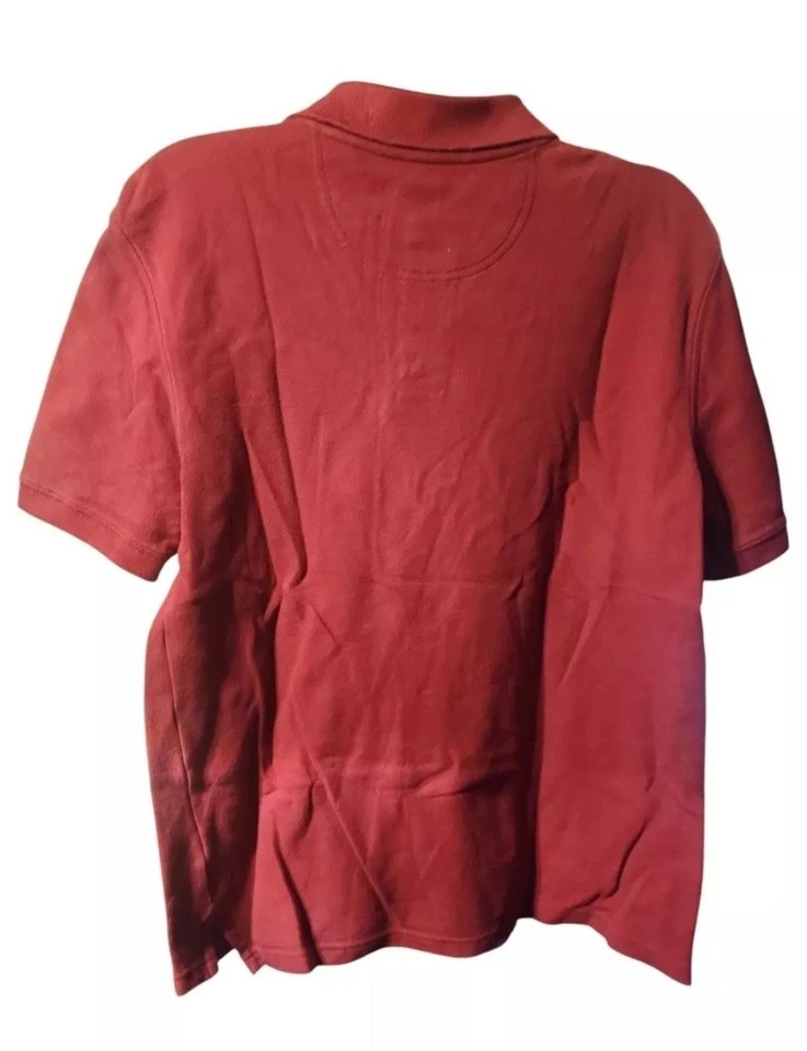 Camiseta polo J caqui para niños talla L roja con cuello manga corta Southport Foto 3 de 3