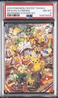 2025 POKEMON CENTER TOHOKU REOPENING STICKER SET PIKACHU & FRIENDS PSA 8