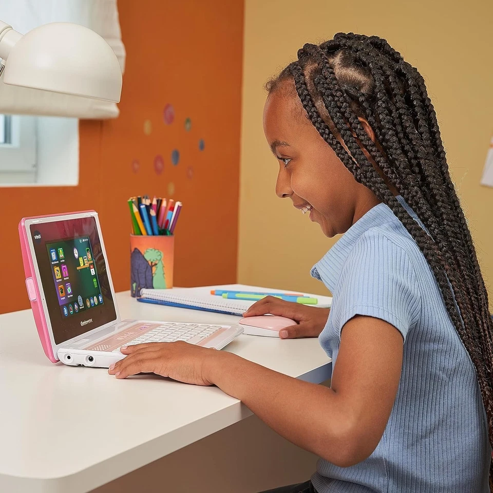 Vtech Genio Lernlaptop XL pink – Lerncomputer mit großen 7"-LCD-Bildschirm - Bild 3 von 3