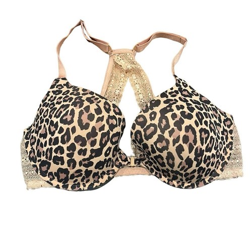 Sujetador pushup estampado animal Dobreva espalda deportiva talla 38DD detalles de encaje - Imagen 2 de 6