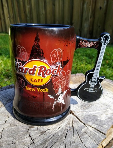 Hard Rock Cafe New York Kaffee Tee Becher Gitarre Griff Love All Serve All HRC NYC - Bild 5 von 5