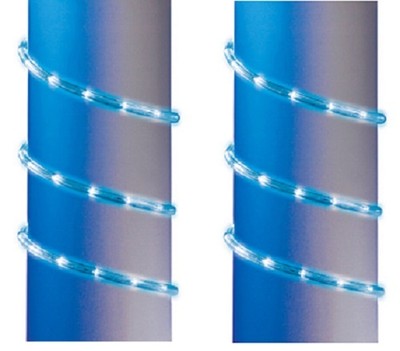 (2) ea Holiday Wonderland 55042-88 9' ft Easy Connect BLUE LED Rope Light Sets
