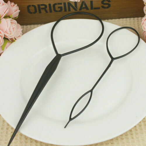 4pcs Black Topsy Tail Hair Braid Ponytail Maker Styling Tool Hair Accessories - Picture 4 of 10