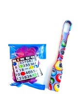 Purple Designer Bingo Magnetic Wand and Bag of 100 Purple Magnetic Chips