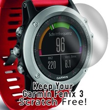 Garmin Fenix 3 HD Clear WATERPRF Crystal Screen Protector anti-scratch set of 2