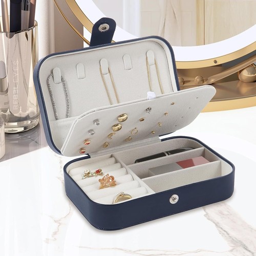 Jewelry Case Double Layer for Women’s Necklace Earrings Rings Travel Accessories - 第 18/34 張圖片