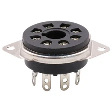 5PCS X 8pin Bakelite Octal Valve Tube Socket For EL34 6V6 6L6 KT88 Chassis Mount