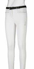 EQUILINE GIRLS EMMA FULL GRIP BREECHES WHITE FS20