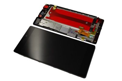 Für Original Huawei Ascend P8 LCD LCD Display Touchscreen Komplett Rahmen black