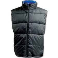 Old Toledo JM408 Jeep Reversible Black / Blue Puffer Vest Zip Up