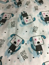 SCRUB TOP SIZES: XS, S, M, CUTE PUPPY DOG NWT NURSE MEDICAL VET TECH CNA DENTAL