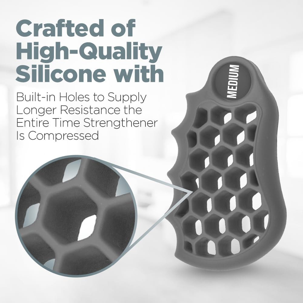 Hand Strengthener Ball Set – 3-4 Pack, 4 Resistance Levels for Therapy & Rehab