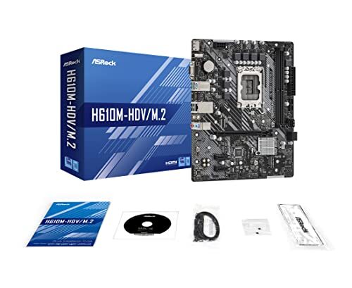ASROCK Motherboard H610M-HDV/M.2 Intel H610 MicroATX 12th-gen CPU (LGA1700) - Picture 4 of 7