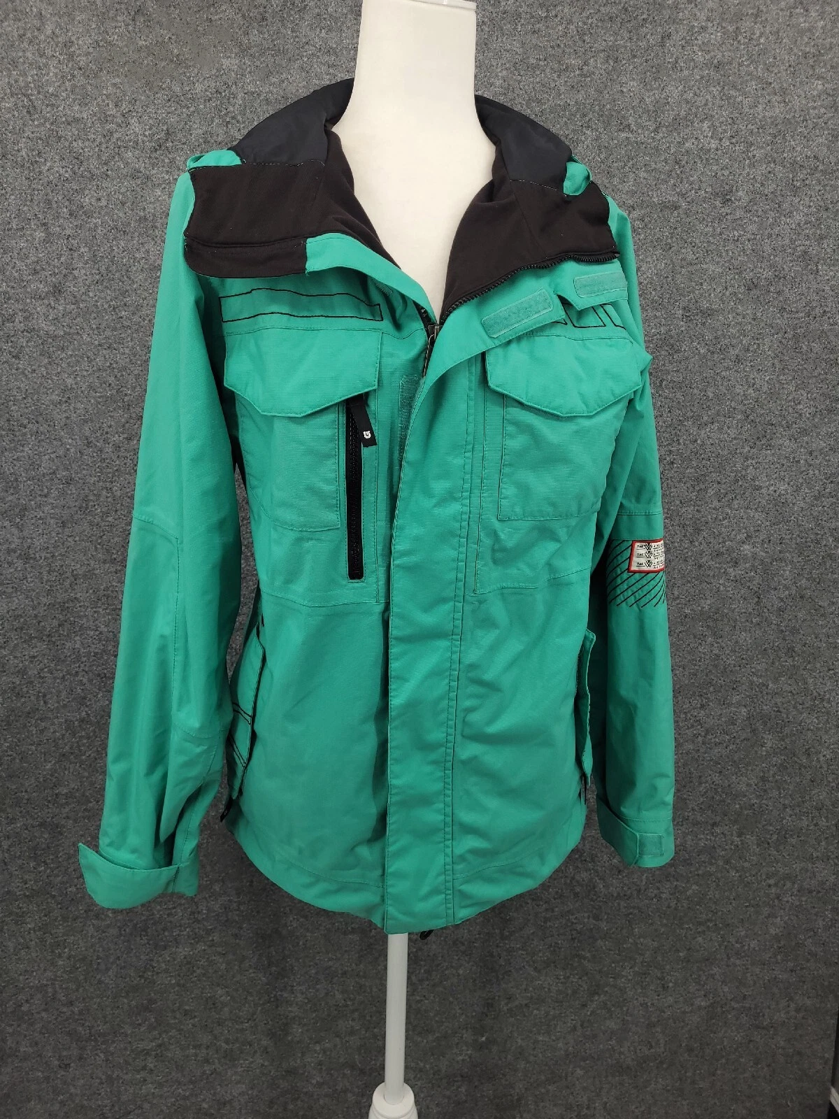 burton the white collection dryride vented jacket