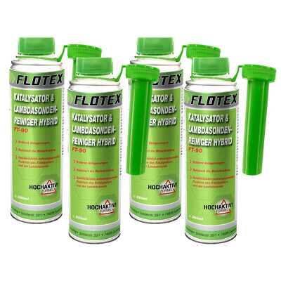 Flotex Katalysator & Lambdasondenreiniger Hybrid, 4 x 250ml Reiniger Additiv