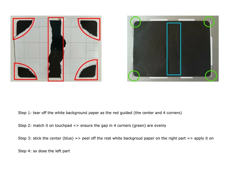 5-pack Matte black Trackpad Touchpad Decal Sticker Protector for HP 15 series - Image 4 of 4