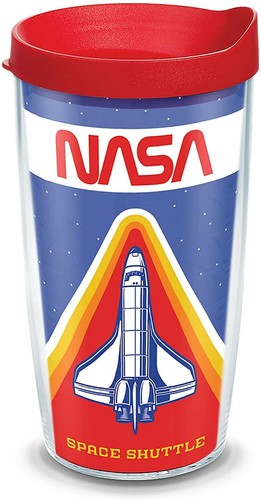 Tervis Clear Tumbler - 16oz - Double Walled - NASA Retro - NASA Tumbler  - Picture 1 of 4