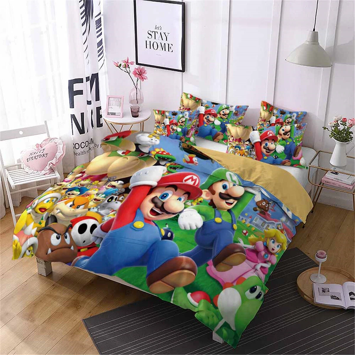 Super Mario Bedding Set, Gift for Friends