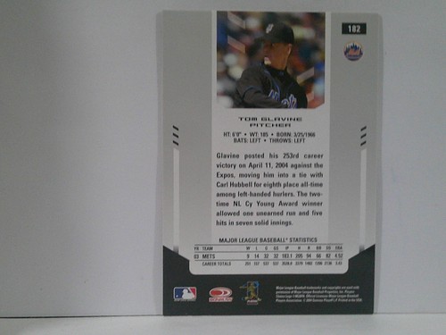 2004 (METS) Leaf Certified Materials #182 Tom Glavine - 第 2/2 張圖片