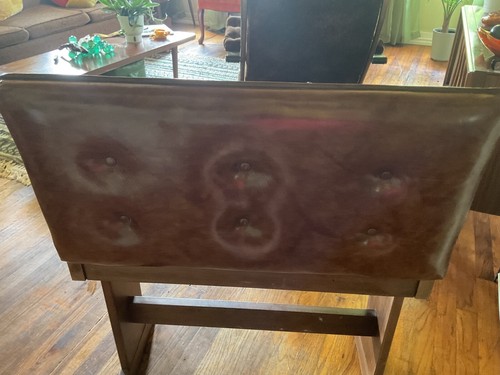 Vintage Kimball Organ Piano vinyl tufted padded seat Bench flip top storage - Picture 6 of 7