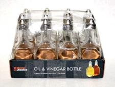 Home Basics Glass Oil & Vinegar Dispensers - 5 Ounce - Case of 12 - New 
