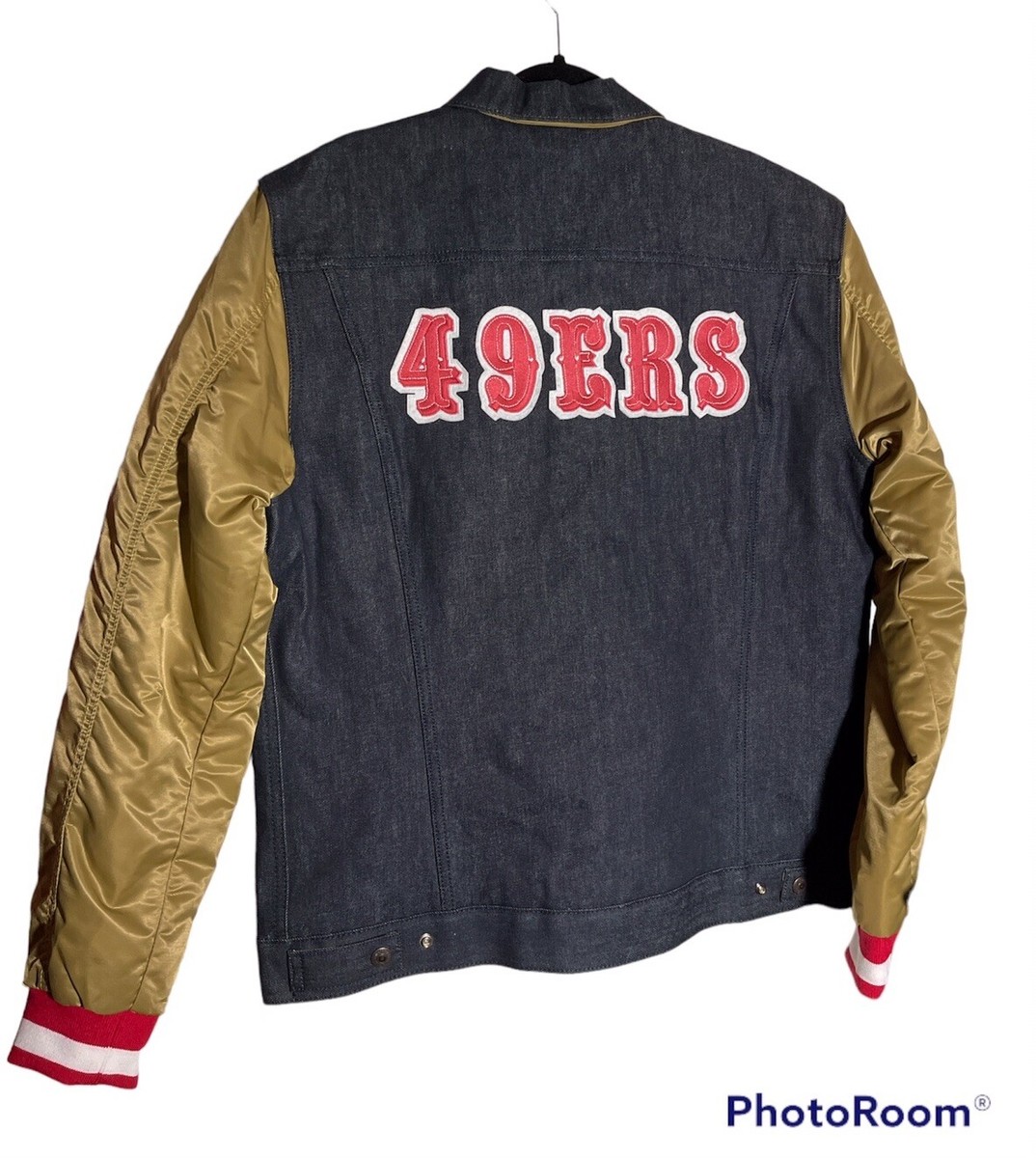 Levis x San Francisco 49ers Satin Denim Jacket NFL Mens Size Levis x San Francisco 49ers Satin Denim Jacket NFL Mens Size