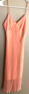 NWOT. Sexy TWIK Simons Peach Sleeveless Dress  Size S