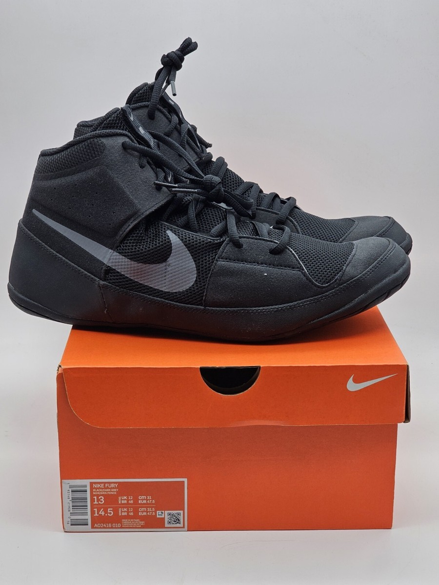 Nike Fury Black Wrestling Shoes MMA Boxing Athletic AO2416  display picture 1