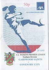 Garswood Saints (St Helens) Women Vs Coventry City Women : 2001