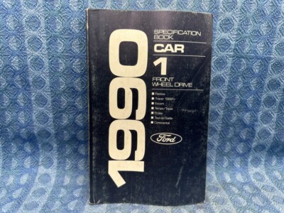 1990 Ford Lincoln Mercury Front Wheel Drive Cars Original OEM Specification Book