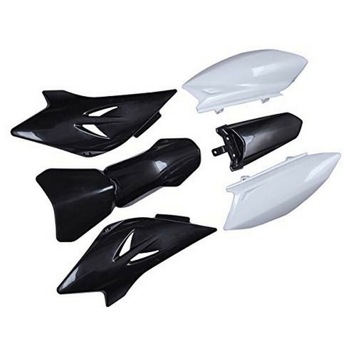 Juego de paneles de carenado de plástico blanco y negro Yamaha TTR50 TTR50E 2006-2016