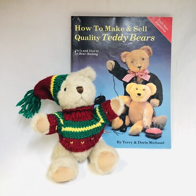Vintage Hugfun Bear Plush & How to Make and Sell Quality Teddy Bears Book Bundle