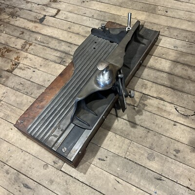 #ad CHAPLIN 1890s Shooting Board Plane Tool Complete Match Antique Vintage Stanley $2800.00