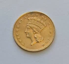1862 US $1 One Dollar Liberty Gold Coin