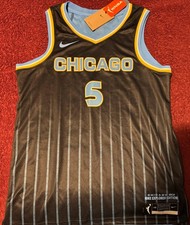 Nike Chicago Sky Reese #5 WNBA Explorer Edition Jersey Black Blue Yellow 52