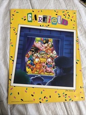 Yellow vintage garfield mead folder 33288